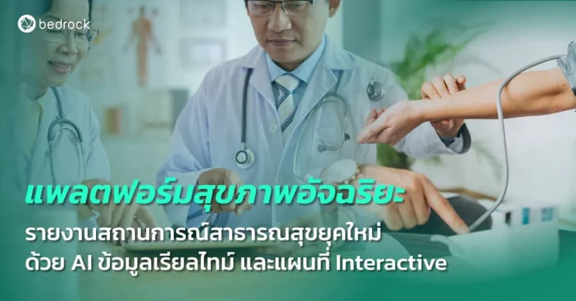 รู้จักระบบรายงานสถานการณ์สาธารณสุขที่ช่วยให้ อบจ. และ รพ.สต.(โรงพยาบาลส่งเสริมสุขภาพตำบล) ติดตาม วิเคราะห์ และวางแผนงานสุขภาพได้อย่างมีประสิทธิภาพ ด้วยข้อมูลเรียลไทม์ แผนที่ Interactive และ AI